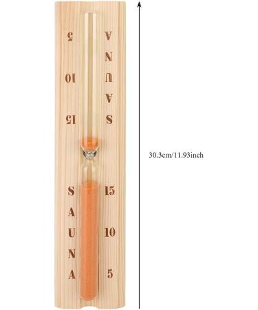 BTOSEP Sauna Timer | Accurate Heat Resistant Wooden Hourglass for Spa & Bath | Pinewood Design 33x8x4 cm - Buy Online on GoSupps.com