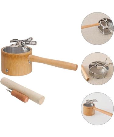 Milist Moxa Stick Burner Holder Set - Portable Healing Box for Acupuncture & Moxibustion - Ideal for Neck Shoulder Waist & Legs - Light Brown - Buy Online on GoSupps.com