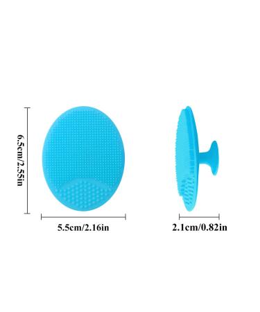 Menyiyds Silicone Facial Cleaning Brushes - 4 Pack Anti-Aging Pore Cleaners | Gentle Skin Massage Brush for Sensitive Mild and Dry Skin - Buy Online on GoSupps.com