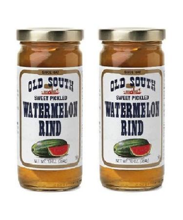 Old South Watermelon Rind Pickled Sweet 10 Ounce (Pack of 2)