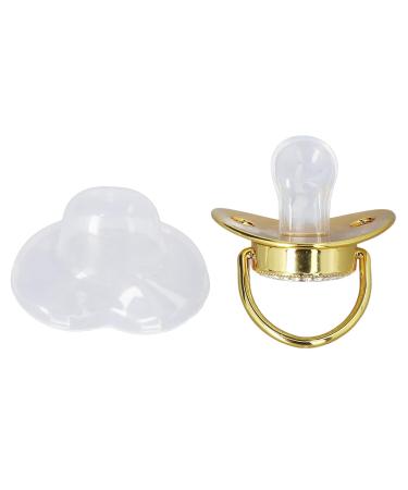 Buy Gold Letter Pacifier | Exquisite Portable Silicone Infant Pacifier for Home & Travel - Buy Online on GoSupps.com