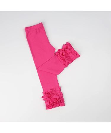 Hoolchean Baby Toddler Girls Cotton Ruffle Leggings 3-6 Months - Rosy - Buy Online on GoSupps.com