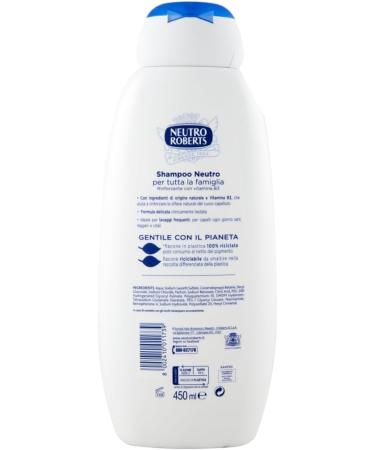 Neutro Roberts Lot de 8 shampoings neutres pour tous les types de cheveux Ingr dients d'origine naturelle 450 ml + Ingr dients d'origine naturelle + Porte-cl s Beni Culinari - Buy Online on GoSupps.com