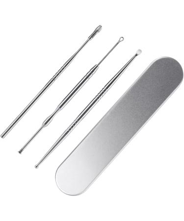 Stainless Steel Ear Spoon Set - 3pcs Ear Cleaners for Humans | Wax Remover & Ear Wax Removal Tool - Buy Online on GoSupps.com