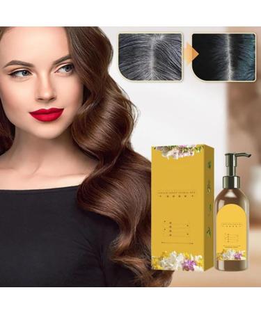 Coloration capillaire nourrissante base de plantes shampooing colorant naturel longue dur e adoucit et apporte de la brillance shampooing colorant base de plantes (Noir naturel) - Buy Online on GoSupps.com