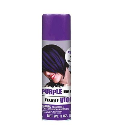 Amscan Hair Spray  Party Accessory  Purple  3 oz. Purple 3 Ounce