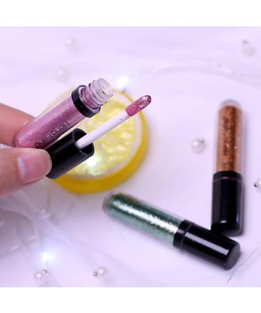 Liquid Eyeshadow - Shimmer Eye Shadow Liquid Kit 6 Colors High Pigmented Eye Shadow | Quick-Drying Shining Eyeliners Kits for Women Eye Makeup B:7-12# - Buy Online on GoSupps.com