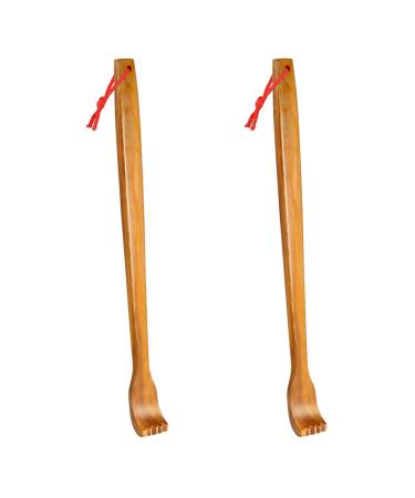 Plafope 2 pieces fragrant wood massage device body scratching massage shoulder back scratchy backkratz tools wood scratches backscarf back massager back scratch