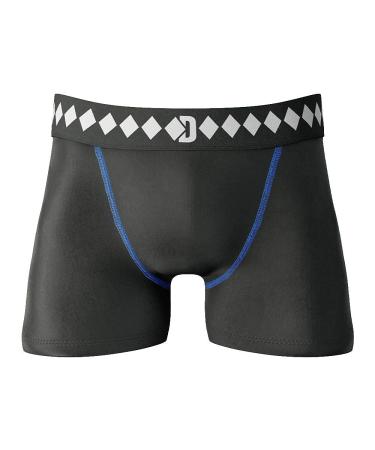 Diamond MMA Compression Shorts with Built-in Jock Strap Supporter with Athletic Cup Pocket for Sports Medium Adult