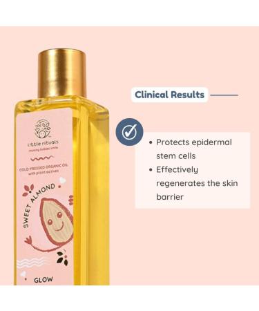 Buy Little Rituals Sweet Almond Baby Massage & Hair Oil | Organic Cold Pressed with Swiss Plant Actives | Safe & Gentle for Infants - Buy Online on GoSupps.com