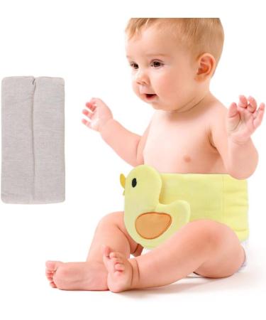 Hilph Baby Colic Relief Heated Tummy Wrap - Reusable Baby Heating Pad for Gas, Reflux & Upset Stomach - Yellow Duck - Buy Online on GoSupps.com