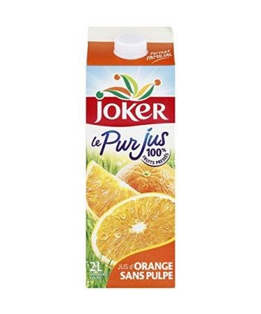 Joker Pure Orange Juice, Pulp Free, 2L