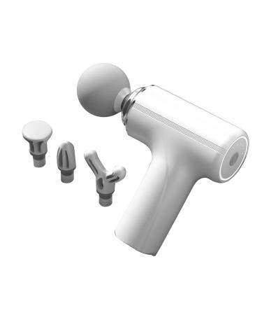 Mini massage gun for deep tissue fascia massage gun 4 heads adapts the force speed reduces fatigue deep tissue muscle massage device for relieving muscle pain ( )