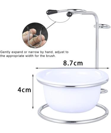 2 in 1 Men's Shaving Set | Shaving Brush Holder & Soap Bowl Tool - Premium Grooming Essentials for a Perfect Shave - Buy Online on GoSupps.com