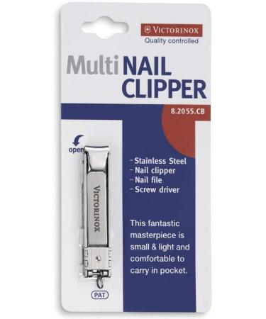 Victorinox Swiss Army Nail Clippers with Nail File - Stainless Steel - Buy Online on GoSupps.com