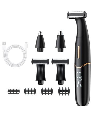 Rechargeable Body Grooming Set Beard Trimmer for Men Eyebrow Trimmer Ear and Nose Hair Trimmer for Men and Women Hair Trimmers Clipper Professional Painless Facial Body Bikini Trimmer