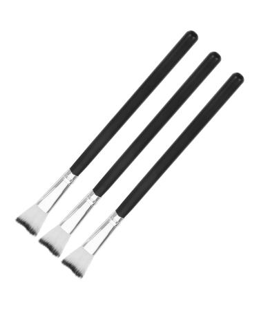 Healeved 3pcs Fish Tail Brush Makeup Brushes Portable Nose Brush Contour Brush Nose Shadow Brush Fiber Wool