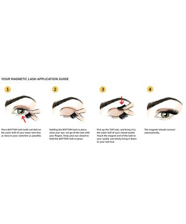 One Two Cosmetics: USA-Made Patented Ultra Lightweight Magnetic Eyelash Set - Natural Half Lash - Buy Online on GoSupps.com
