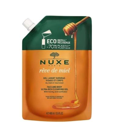Nuxe R ve de Miel Face and Body Ultra Rich Cleansing Gel Eco Refill 400ml