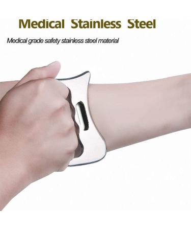 Stainless Steel Gua Sha Scraping Massage Tool - Effective Soft Tissue Mobilization for Body Pain Relief | Shop Internationally - Buy Online on GoSupps.com