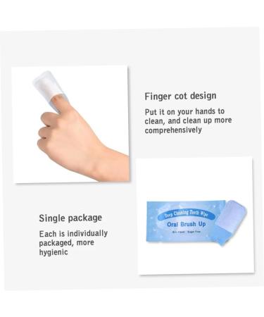 Finger Teeth Wipes - 10PCS Oral Hygiene Cleaning Wipes for Fresh Breath & Healthy Teeth - Buy Online on GoSupps.com