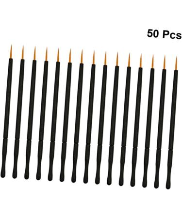 Mipcase 50pcs White Gel Eyeliner Pot Gel Liner Eyeliner Eye Makeup Tools Eyeliner Brush Disposable Set 10X0.5cm Orange - Buy Online on GoSupps.com