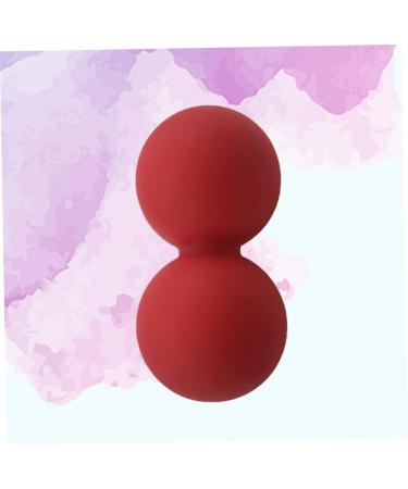 Anneomas Peanut Massage Ball - Silicone Roller for Muscle Relief Mobility & Relaxation | Foot Sole & Whole Body Massage - Fitness Red - Buy Online on GoSupps.com