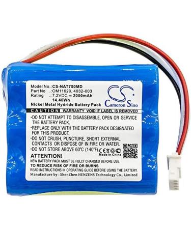 FITHOOD Battery Replacement for Nonin 7500 Pulse Oximeter - 2000mAh/7.2V - International Shipping Available - Buy Online on GoSupps.com
