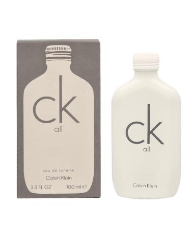 Calvin Klein CK All Eau de Toilette Citrus Unisex Fragrance With Notes of Bergamot Grapefruit Flower Rhubarb & Vetiver Luxury Unisex Perfumes Long Lasting Fragrance 3.3 Fl Oz