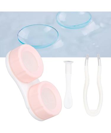 Anggrek Pink Portable Contact Lens Box Set - Complete & Eco-Friendly Storage Solution with Tweezers - Buy Online on GoSupps.com