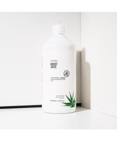 Aloepora Boost Juice - 99.5% Cold-Pressed Aloe Vera Juice | Natural Energy Drink | No Sugar No Dyes | 1000ml - Buy Online on GoSupps.com