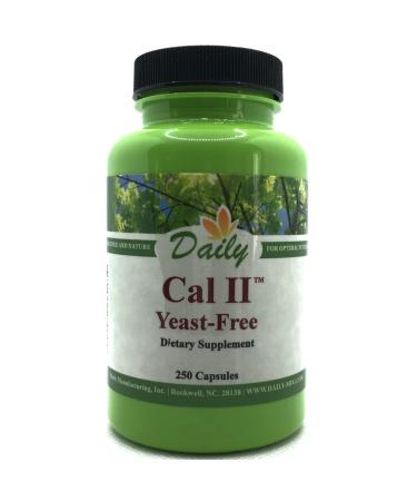 Daily's Cal-II (Yeast-Free 250 Vegetarian Capsules) - Buy Online on GoSupps.com