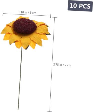 CORHAD 1 Set Sunflower Paper DIY Sunflower Decor Mini Bouquet Mini Sunflowers for Crafts - Buy Online on GoSupps.com