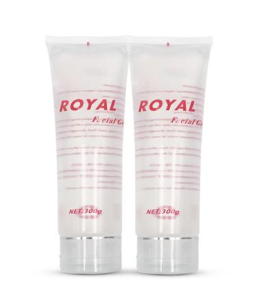 Radio Frequency Gel for RF Machine - Cooling Gel for Laser Hair Removal - Massage Therapy Cream for Women& Men - Royal Facial Gel Clear (Pack of 2)