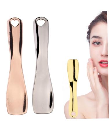 Sets and Kits Metal Skin Care Spatula Reusable Eye Cream Lotion Makeup Applicator for Beauty Mixing Cream Lotion 3pcs