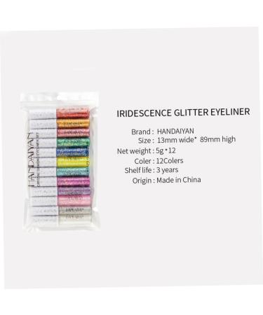 Healeved 12pcs Liquid Colorful Eyeliners Women Fashion for Shadow Accessories Eye Glitter Makeup - Buy Online on GoSupps.com