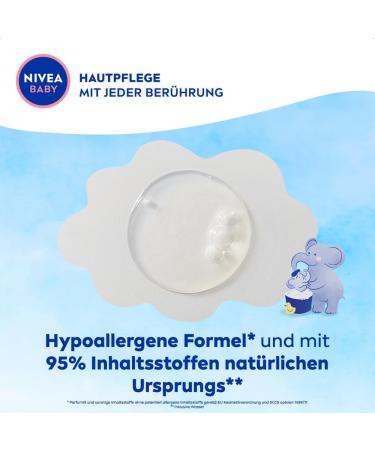 Nivea Baby Head to Foot Shampoo & Shower Gel - Gentle Vegan Formula with Almond Oil Hypoallergenic Paraben & Microplastic Free (200 ml) - International Shipping Available - Buy Online on GoSupps.com