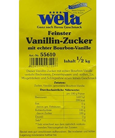 Vanillin Sugar with Real Bourbon Vanilla - Wela | Premium Flavoring for Baking & Desserts - International Shipping Available - Buy Online on GoSupps.com