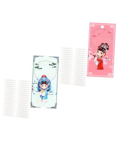 2 Sets 2 sided tape invisible double eyelid sticker eyelid lifter strips for hooded eyes eye lift tape double eyelid tape eye lid lifters lid tape for hooded eyes single sided glue