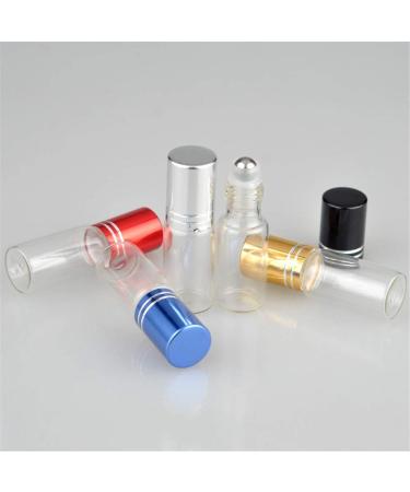 Hongyupu Roll On Glass Bottles for Essential Oils | Refillable Blue Roller Bottles | International Shipping Available - Buy Online on GoSupps.com