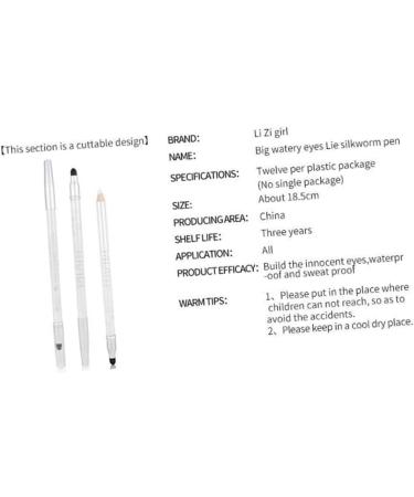 Beavorty 3pcs Eye Shadow Pencil Double Head Eye Shadow Pen lying silkworm pen Pearlescent makeup 1 count (Pack of 1) Whitex3pcs - Buy Online on GoSupps.com