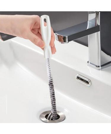 Pipe Dredging Brush Bathroom Hair Sewer Sink Cleaning Brush Drain Cleaner Clog Plug Hole Remover Tool - Buy Online on GoSupps.com