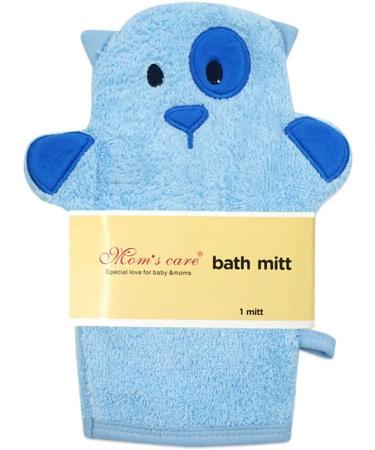 2Pcs Blue Baby Wash Mitt - Cute Animal Designs Kids Washcloths Glove for Gentle Skin Cleanse - Buy Online on GoSupps.com