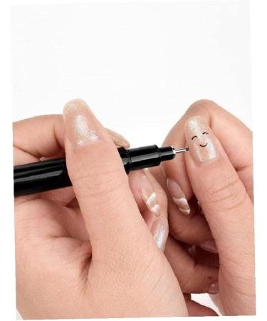 Nail Art Graffiti Pen Manicure DIY Drawing Painting Liner Brush Nail Art Beauty Tool BlackDeft Processed - Buy Online on GoSupps.com