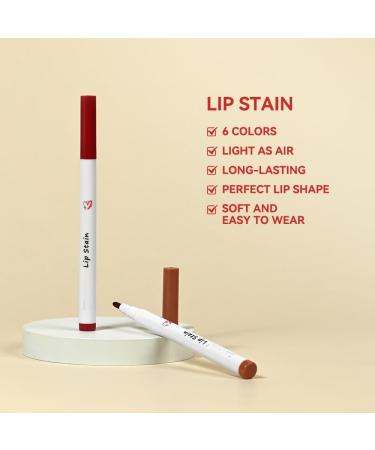  SONGVISON 2-in-1 matte lipstick with lip liner and lipstick effect highly pigmented waterproof extremely long-lasting color-resistant natural finish for makeup - Buy Online on GoSupps.com