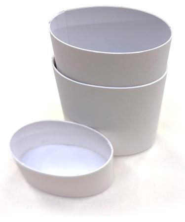 Empty Cardboard Deodorant Containers 75g (2.5 oz) - Oval Shape - Push-Up Style (30-Pack White) 30-Pack White - Buy Online on GoSupps.com
