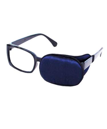Kid/Adult Visual Acuity Recovery Silk Eye Cover Training Amblyopia Strabismus Corrected Lazy Eye Patches for Glasses - Blue