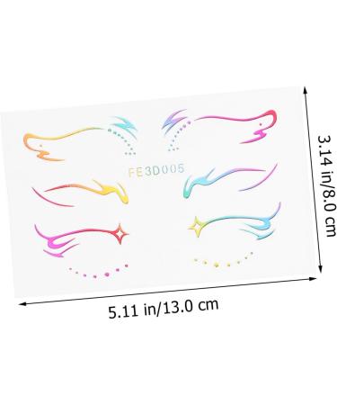  IWOWHERO 5 Sheets of eyeliner stickers temporary eyeliner stickers butterfly eyeshadow stickers eyeliner stickers makeup stickers eye tattoos stickers eyeliner tattoos eye stickers - Buy Online on GoSupps.com
