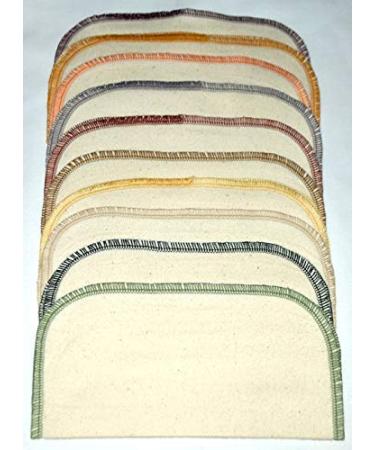 1 Ply Organic Flannel Washable Baby Wipes 8 x 8 Inches Organic Thread Earth s Palette Set of 10 - Buy Online on GoSupps.com