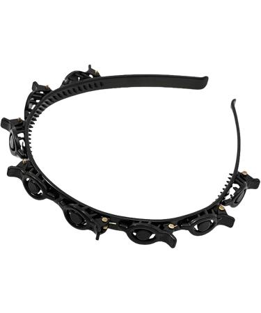 Double Layer Headband - Thin Headband With Clips Double Bangs Hairstyle Hairpin For Curly Straight Thick Hair - Buy Online on GoSupps.com